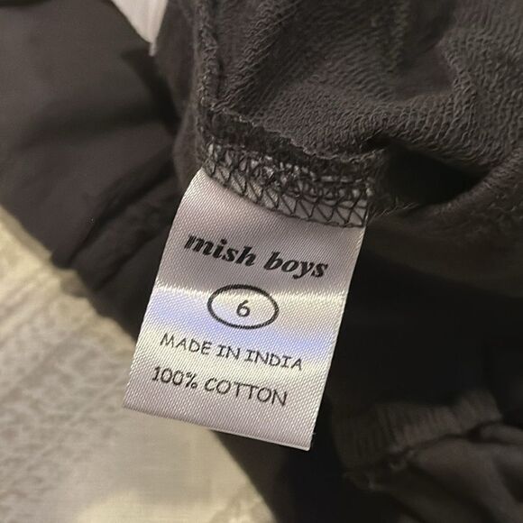 Mish Boys Dark Grey Cargo Sweat Shorts - Picture 6 of 6